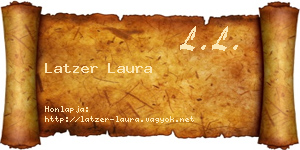 Latzer Laura névjegykártya